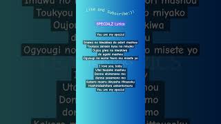 SPECIALZ Lyrics Part 1 music lipsync lyrics SPECIALZ JujutsuKaisen jjk kinggnu [upl. by Eemaj]