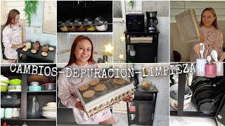 CAMBIOS EN MI COCINA✨️😍DEPURACIÓN DE TRASTES✅️LIMPIEZA Y ACOMODO💯 [upl. by Tartaglia547]