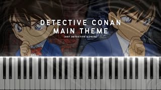 Detective Conan Main Theme  Intermediate Piano Tutorial  Sheet Music [upl. by Whitney]