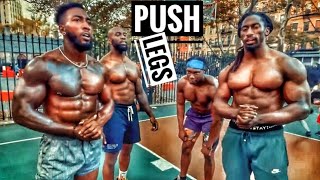 Push Day Workout for Mass  Weight Vest Workout  BrolyGainz007 akeemsupreme2 [upl. by Hplodur52]