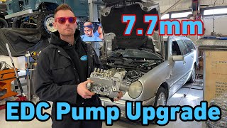 77mm EDC pump fitment to a STOCK W210 E300td DYNO results [upl. by Yahiya]