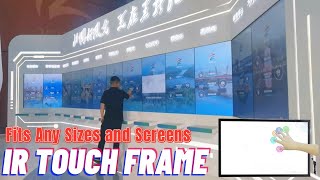 Infrared Touch Frame Overlay Kit  Convert LCDLEDProjector to MultiTouch interactive screen [upl. by Ttnerb]