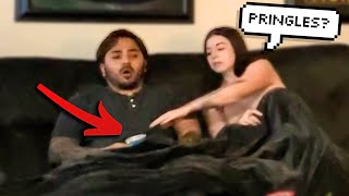 PRINGLES PRANK ON GIRLFRIEND [upl. by Jacquelyn]