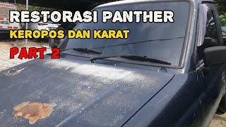 RESTORASI BODY REPAIR ISUZU PANTHER DENGAN KONDISI KARAT DAN KEROPOS│PART 2 panther isuzu pickup [upl. by Aryaz626]