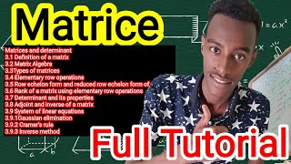 Matrix Freshman Mathematics Social chapter 3 Full Tutorial  ATC TUBE MUJA December 6 2022 [upl. by Ayila]