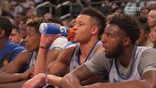 Kevin Knox Steals the Show at Open Practice  New York Knicks  MSG Networks [upl. by Enorel706]