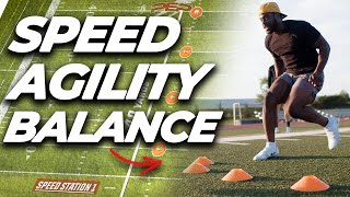 SPEED and AGILITY Training For Athletes  Full Workout [upl. by Cybil]