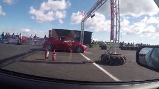 Honda integra dc5 vs Honda Civic type r fn2 at crail raceway [upl. by Atthia]