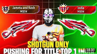 Pushing Top 1 in Shotgun M1014  Free Fire Solo Rank Pushing with Tips and Tricks  Ep7 [upl. by Poler6]