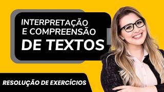 RESOLUÇÃO DETALHADA INTERPRETAÇÃO E COMPREENSÃO DE TEXTOS  Professora Pamba [upl. by Rramal164]