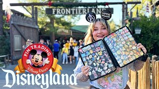 Disneyland Pin Trading  Cast Trivia  Frontierland Traders [upl. by Ybroc]