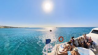 Napa Blue Catamaran Ayia Napa Harbour 360 Interactive Video 30 October 2024 By VirtualCypruscom [upl. by Korella729]