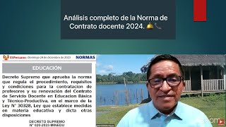 CÓMO SERÁ LA CONTRATACIÓN DOCENTE EN 2024 [upl. by Nevin943]