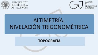 Altimetría Nivelación trigonométrica [upl. by Radford]