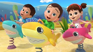 Baby Shark Park  Sick Song  Nursery Rhymes For Toddlers and Kids Songs [upl. by Yrovi]