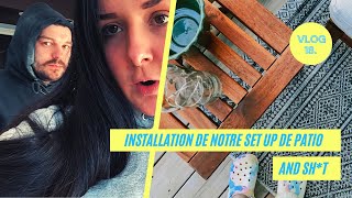 VLOG 18  INSTALLATION DE NOTRE PETIT COIN DÉTENTE EXTÉRIEUR PETITS COLIS etc  11042021 [upl. by Obie]