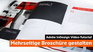 Eine moderne Broschüre mit InDesign gestalten Tutorial  Unboxing [upl. by Siuol190]