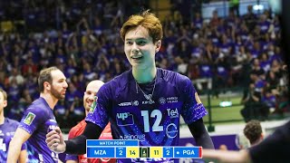 Ran Takahashi DESTROYED Perugia in Italian Volleyball League Finals [upl. by Ellehcyar]