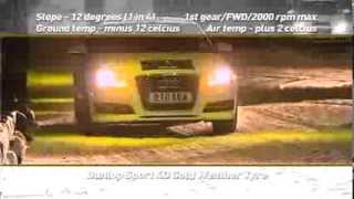 Dunlop demonstrates the Sp WinterSport 4D on a front wheel drive Audi A3 [upl. by Maril]