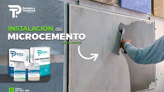 COMO INSTALAR MICROCEMENTO PARA MUROS  PAREDES Y TEXTURAS quotPERÚquot [upl. by Indihar]