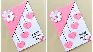 Parents day card making handmadeEasy and Beautiful Card for Parents dayDIY Card for Parents day [upl. by Nohsyt]