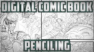 Digital Comic Book Penciling [upl. by Prud]