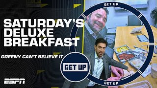 🍴 Greeny CANT BELIEVE Jeff Saturdays breakfast order 😋  Get Up [upl. by Fonville]