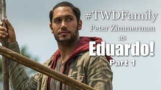 THE WALKING DEADS EDUARDO Peter Zimmerman Interview  Part 1 [upl. by Mayberry]