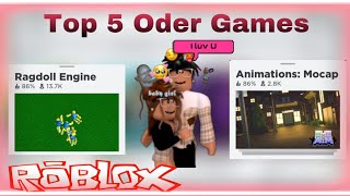 Top 5 Oder games on Roblox [upl. by Suelo]