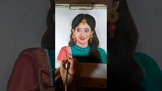 shivangi joshi drawing ♥️😍 oilpastels drawing art shivangijoshi naira [upl. by Eatnoed]