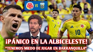 ¡PÁNICO EN LA ALBICELESTE 😨 PRENSA ARGENTINA TEME el INFIERNO de BARRANQUILLA ante COLOMBIA🔥 [upl. by Quincey547]