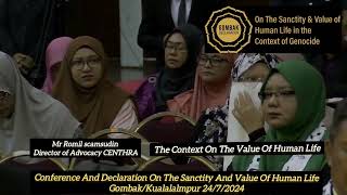 The Context on the Value of Human Life  Mr Romil Shamsudin [upl. by Drain]