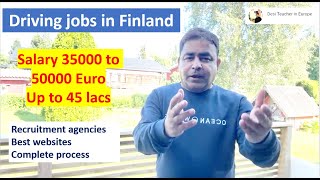 Driving jobs in Finland for foreigners  Move to Finland How to get driving jobs [upl. by Manvil]