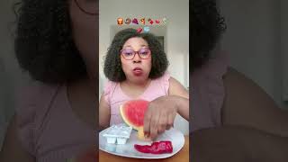 Desafio asmr e mukbang misturando diferentes alimentos asmreating asmrfood asmrsound [upl. by Yevad]