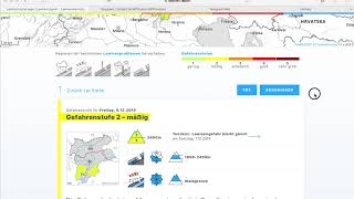 Abo Lawinenreport  Avalanche report  Valanghe report [upl. by Reviel]