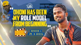 From CSK Nets to TNPL  Cricket Kadhaigal Episode 1  Mystery spinner B Suryas inspiring journey [upl. by Okoyik]