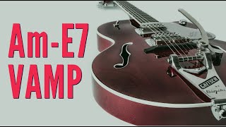 Guitar Jam Track  A Minor  E7 Vamp for Improvisation and Soloing [upl. by Aniuqaoj64]