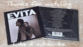 MADONNA  EVITA SOUNDTRACKS CD UNBOXING cdunboxing madonna [upl. by Carpio]