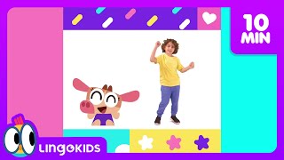 Lets move 🙌 ABC Dance  More DANCE SONGS FOR KIDS 💃🎶 Lingokids [upl. by Ainoyek]