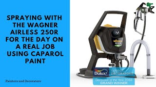 Mastering Caparol Paint with Wagner Airless 250R A Day in Action [upl. by Matusow]