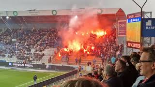 Esbjerg fB fans i Odense mot OB 26102024 [upl. by Euseibbob]