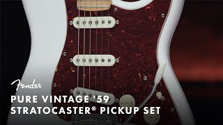 Pure Vintage 59 Stratocaster Pickup Set  Fender [upl. by Amadus]