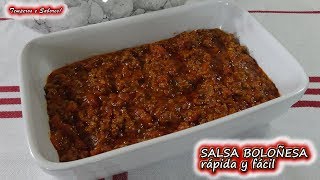 SALSA BOLOÑESA rápida y fácil carne molida estilo boloñesa [upl. by Kaiser831]