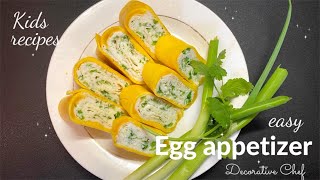 Easy appetizer ideas  egg recipes  kids recipes  finger foods [upl. by Ji644]