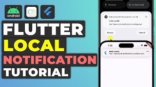 Flutter Local Notification Tutorial  iOS amp Android Notification Tutorial [upl. by Savadove]