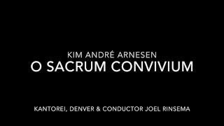 Kim André Arnesen  O sacrum convivium score video [upl. by Ahsemak616]