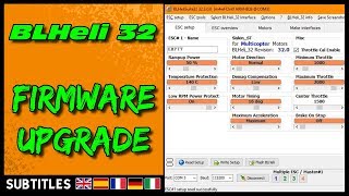 BLHeli32 ESC  Firmware Upgrade [upl. by Lounge465]