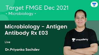 MicrobiologyAntigen Antibody Rx E03  FMGE Dec21  Lets crack NEET PG  DrPriyanka Sachdev [upl. by Pulchi]