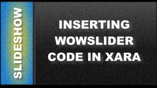 Web Design Tutorials for Xara Web Designer  Inserting code for Wow Slider Lesson 105 [upl. by Ahsenik]