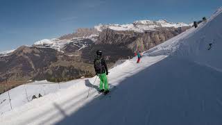 Sella Ronda  Val Gardena  Legendary 8  black slope Ciampinoi Nr 3 [upl. by Anola]